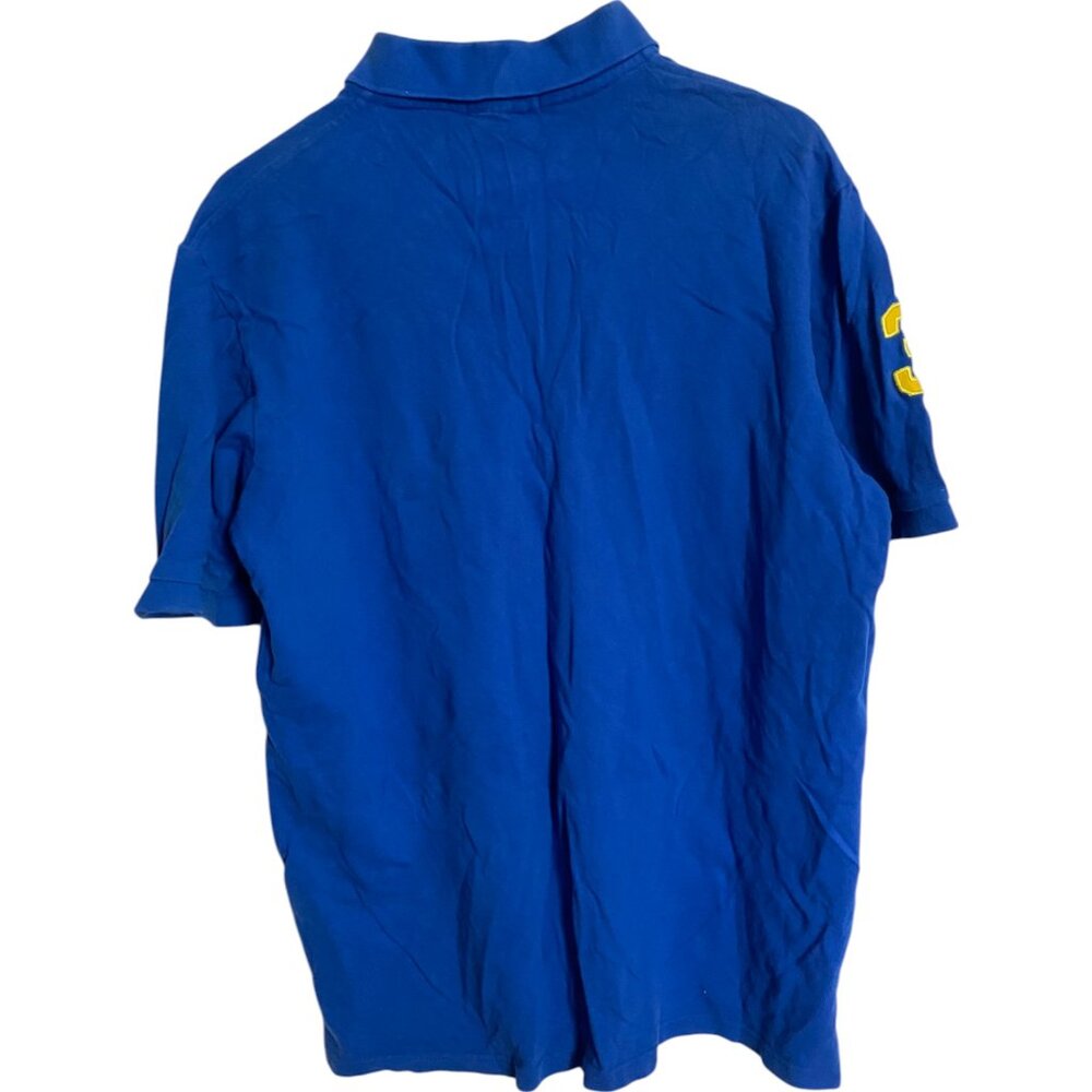 Polo Ralph Lauren Shirt Mens 4XL Blue Big Pony Long Sleeve Pullover‎ - Picture 4 of 5